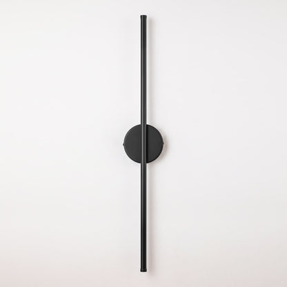 Applique da parete moderna a striscia lineare lunga nera/oro/nichel, dimmerabile, con luce LED per il bagno