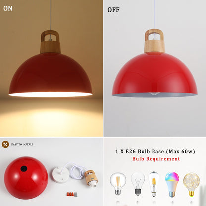 Lampada a sospensione moderna a 1 luce con interruttore a spina per isola cucina