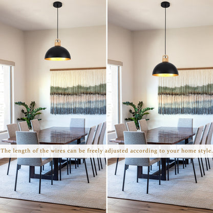 Lampada a sospensione moderna a 1 luce con interruttore a spina per isola cucina