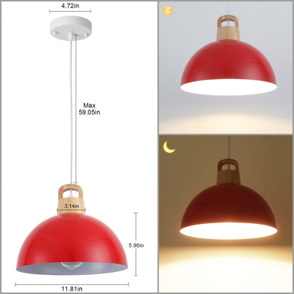 Lampada a sospensione moderna a 1 luce con interruttore a spina per isola cucina