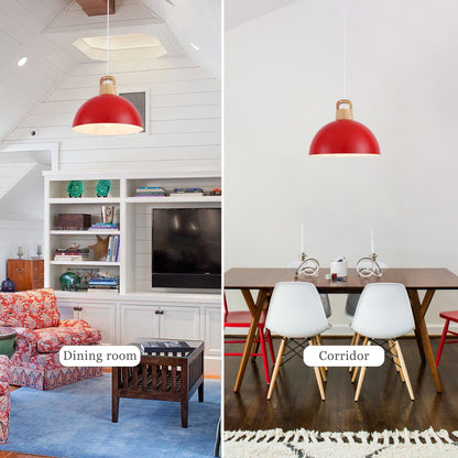 Lampada a sospensione moderna a 1 luce con interruttore a spina per isola cucina