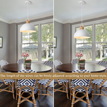 Lampada a sospensione moderna a 1 luce con interruttore a spina per isola cucina