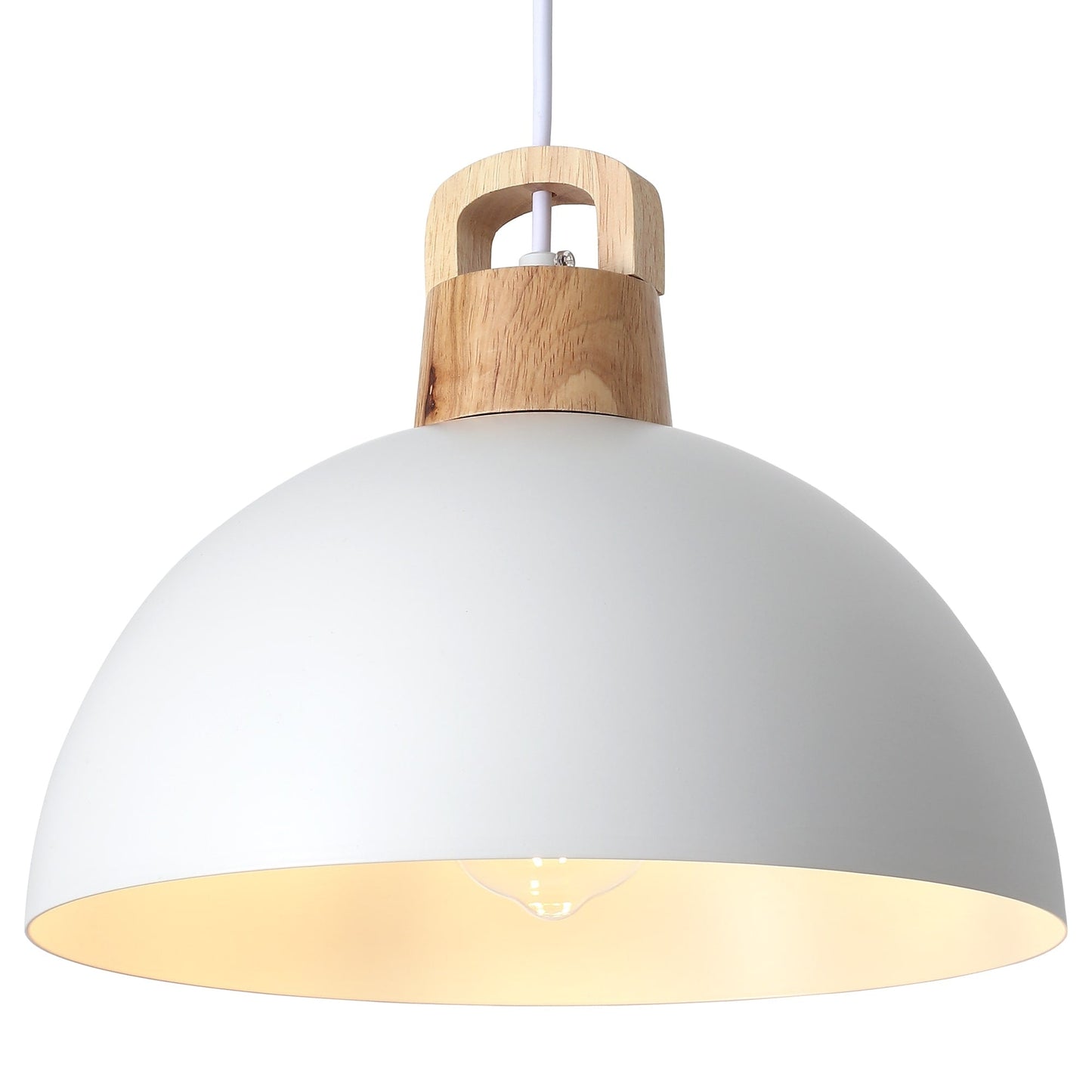 Lampada a sospensione moderna a 1 luce con interruttore a spina per isola cucina