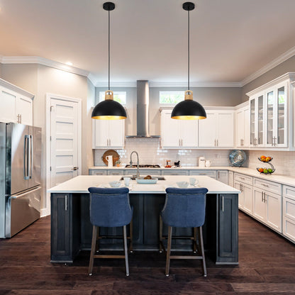 Lampada a sospensione moderna a 1 luce con interruttore a spina per isola cucina