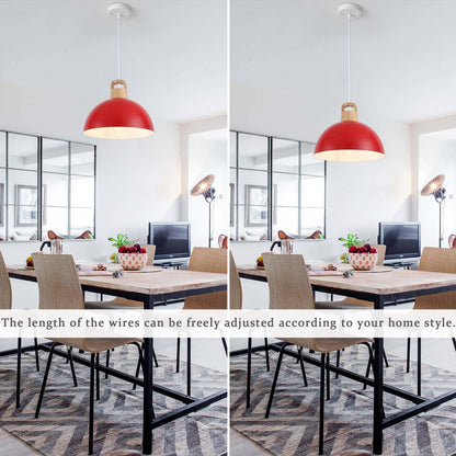 Lampada a sospensione moderna a 1 luce con interruttore a spina per isola cucina