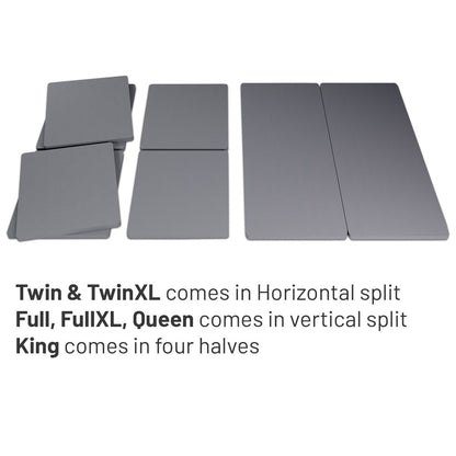 Supporto per materasso/letto completamente assemblato da 1,5 pollici, set da 2 - Grigio