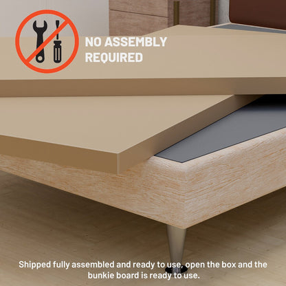 Supporto per materasso/letto completamente assemblato da 1,5 pollici, set da 2 - Grigio