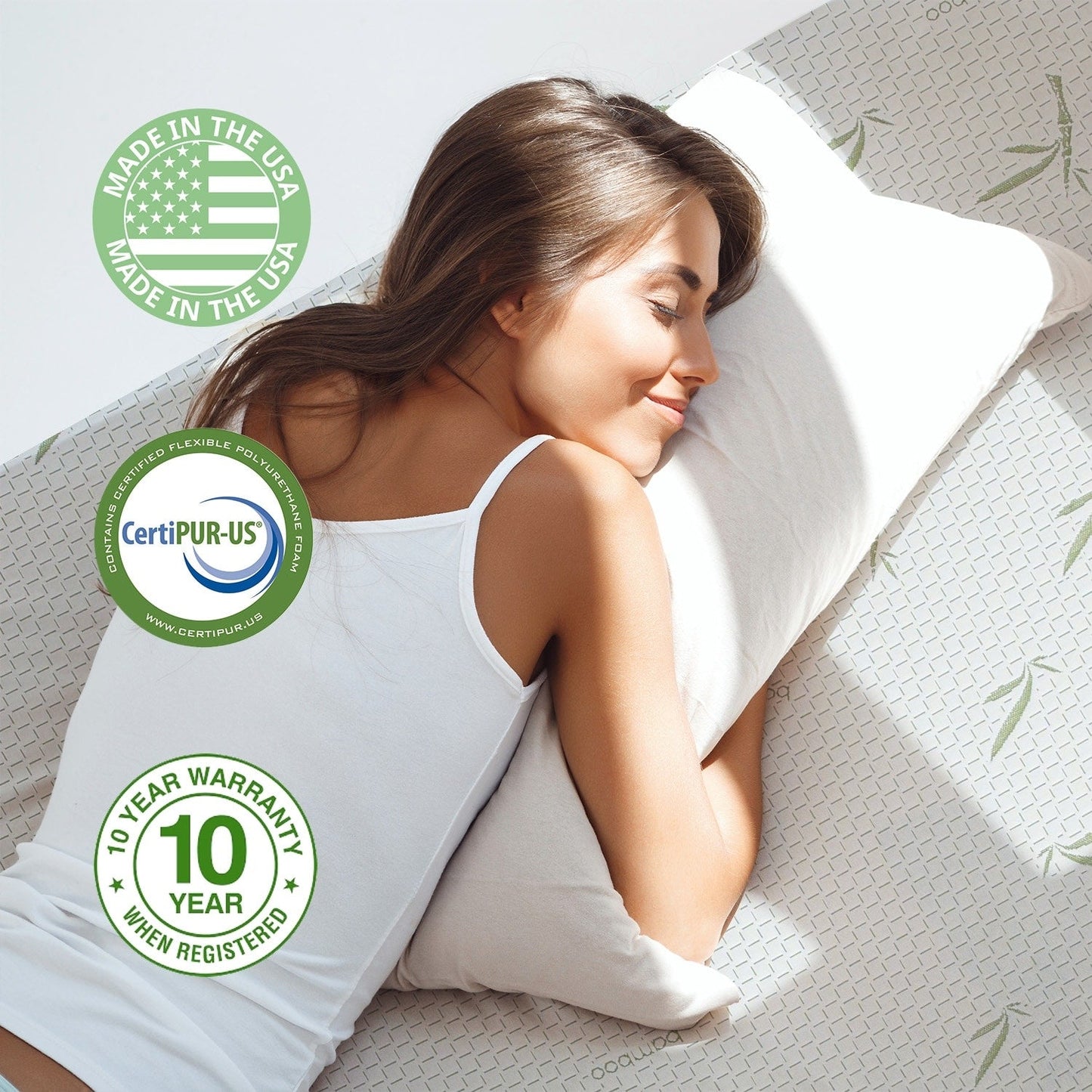 Materasso in memory foam con gel rinfrescante da 10 pollici / Schiuma in gel rinfrescante / Allevia la pressione / Certificato CertiPUR-US / Bed-in-a-Box