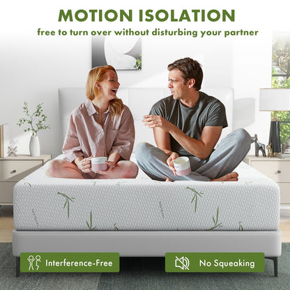 Materasso in memory foam con gel rinfrescante da 10 pollici / Schiuma in gel rinfrescante / Allevia la pressione / Certificato CertiPUR-US / Bed-in-a-Box