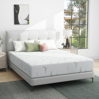 Materasso in memory foam con gel rinfrescante da 10 pollici / Schiuma in gel rinfrescante / Allevia la pressione / Certificato CertiPUR-US / Bed-in-a-Box