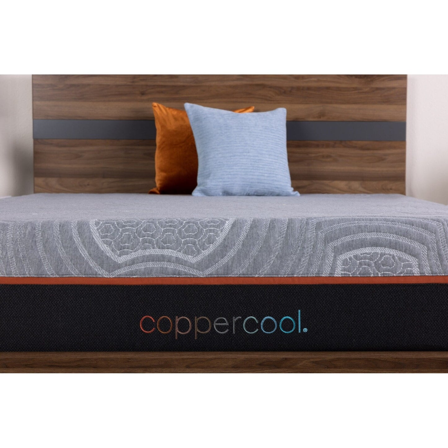 Materasso matrimoniale da 10 pollici in memory foam grigio carbone con infusione di gel