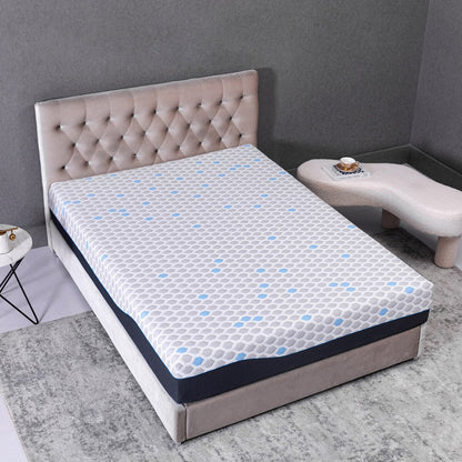 Materasso in memory foam da 10 pollici, materasso in una scatola, memory foam in gel con carbone di bambù infuso