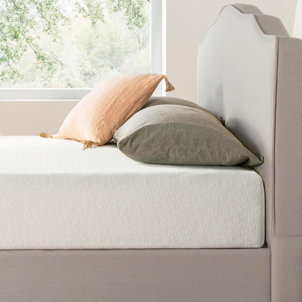 Materasso in memory foam al tè verde da 10 pollici