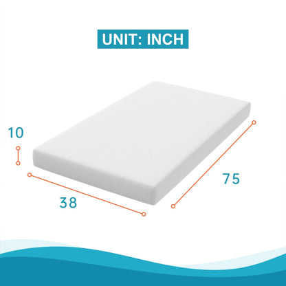 Materasso in memory foam con infusione di gel da 10 pollici