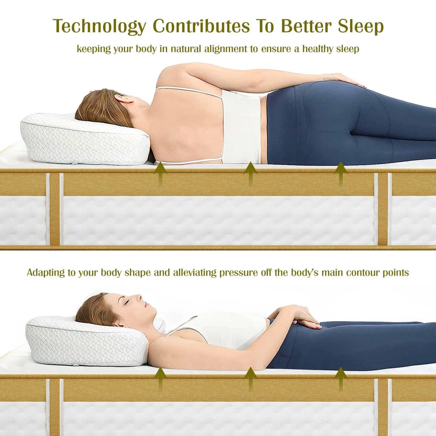 Materasso ibrido in memory foam infuso di gel da 10 pollici, mediamente rigido, rinfrescante e traspirante con CertiPUR-US e OEKO-TEX