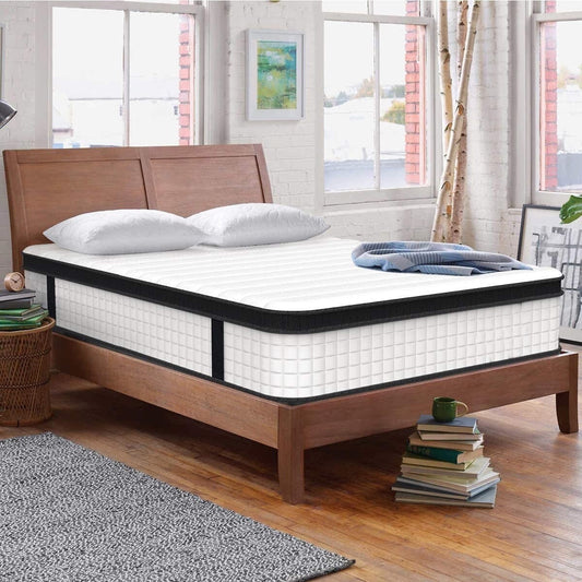 Materasso matrimoniale con memory foam ibrido in gel di medie dimensioni da 10 pollici e molle insacchettate