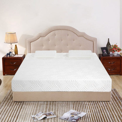 Materasso in memory foam COOL da 12 pollici, mediamente rigido, con 2 cuscini, matrimoniale