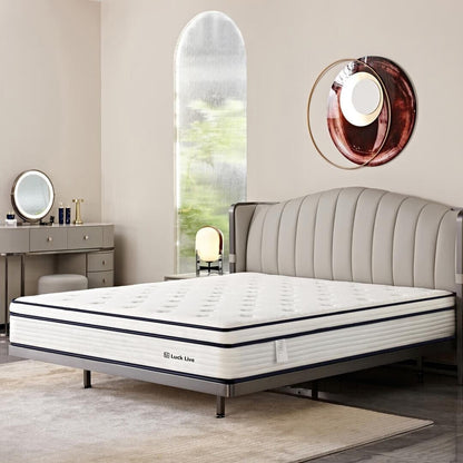 Materasso a molle insacchettate indipendenti in memory foam gel da 10 pollici in una scatola