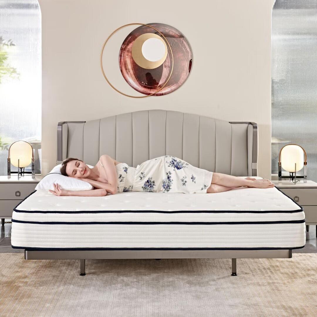 Materasso a molle insacchettate indipendenti in memory foam gel da 10 pollici in una scatola