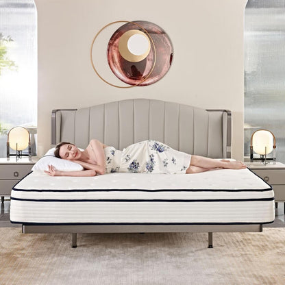 Materasso a molle insacchettate indipendenti in memory foam gel da 10 pollici in una scatola