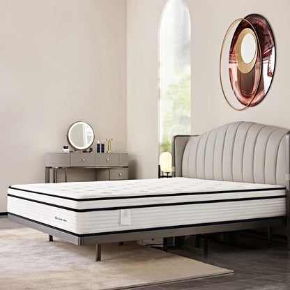 Materasso a molle insacchettate indipendenti in memory foam gel da 10 pollici in una scatola