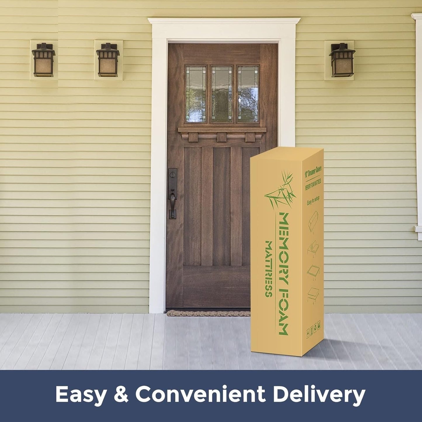 Materasso in memory foam gel da 10 pollici in una scatola, isolamento del movimento con sollievo dalla pressione media