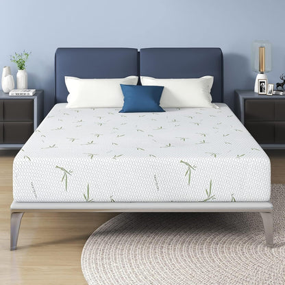 Materasso in memory foam gel da 10 pollici in una scatola, isolamento del movimento con sollievo dalla pressione media