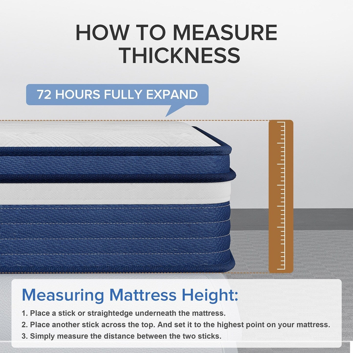 Materasso ibrido a molle SweDrea da 10 pollici, antidecubito e rinfrescante, con certificazione CertiPUR-US, SGS e OEKO-TEX