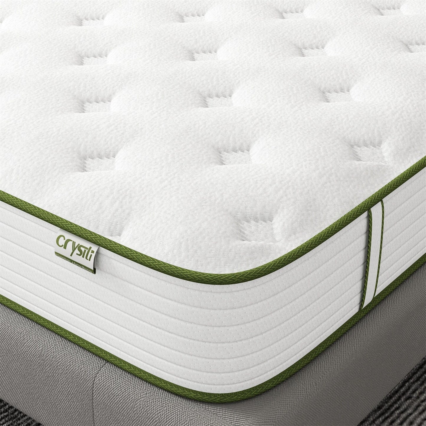 Materasso ibrido in memory foam da 10 pollici in una scatola