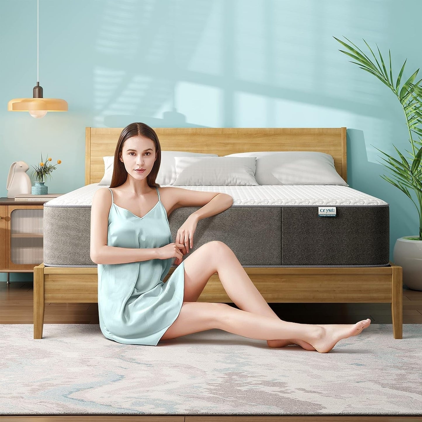 Materasso in memory foam da 10 pollici in una scatola