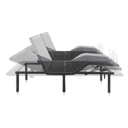 Materasso in memory foam gel da 10 pollici e set letto regolabile Deluxe della collezione Lucid Comfort