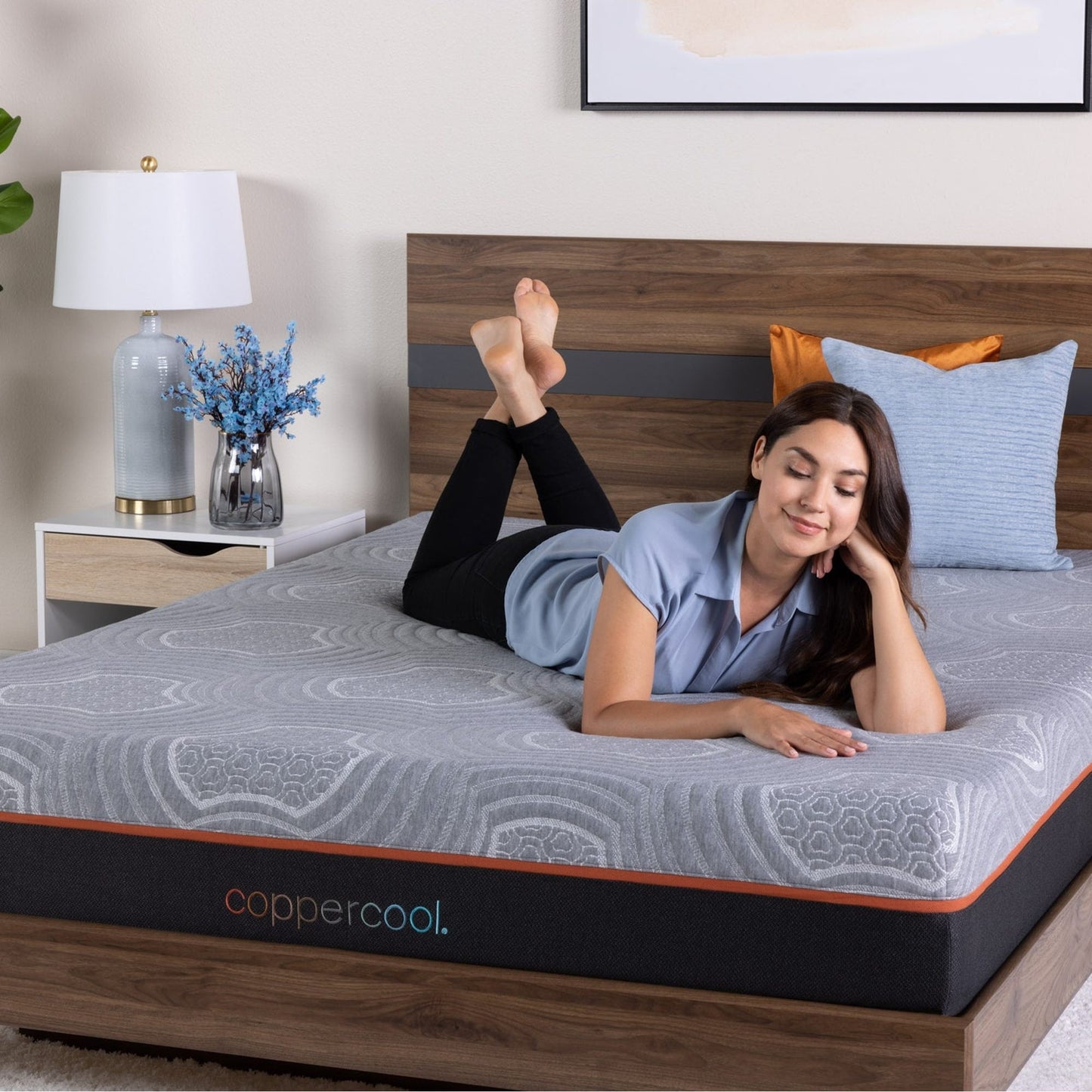 Materasso ibrido da 10 pollici con parte superiore in perline di gel