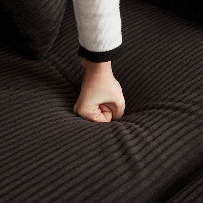 Divano a L in velluto a coste oversize da 104 pollici con chaise longue