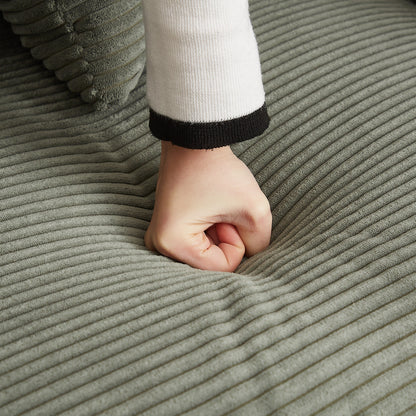 Divano a L in velluto a coste oversize da 104 pollici con chaise longue