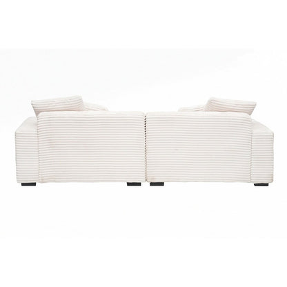 Divano grande da 104,72 pollici a 4 posti con 4 cuscini decorativi