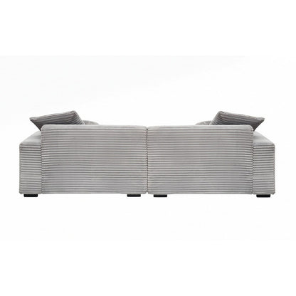 Divano grande da 104,72 pollici a 4 posti con 4 cuscini decorativi