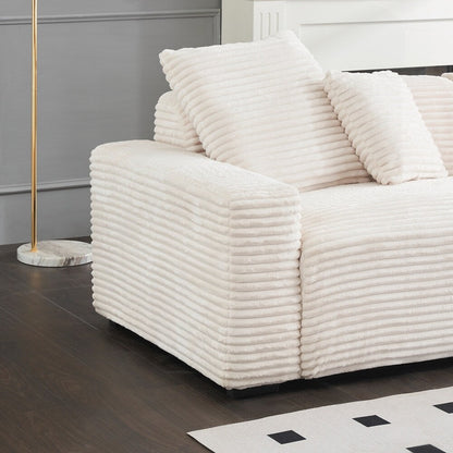 Divano grande da 104,72 pollici a 4 posti con 4 cuscini decorativi