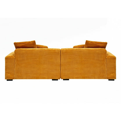 Divano grande da 104,72 pollici a 4 posti con 4 cuscini decorativi