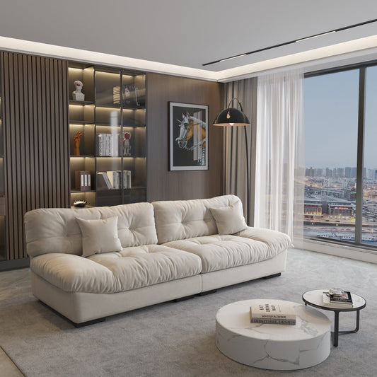 Divano a due posti Minimalism Cloud da 105'' con due cuscini