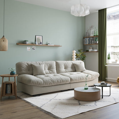 Divano a due posti Minimalism Cloud da 105'' con due cuscini