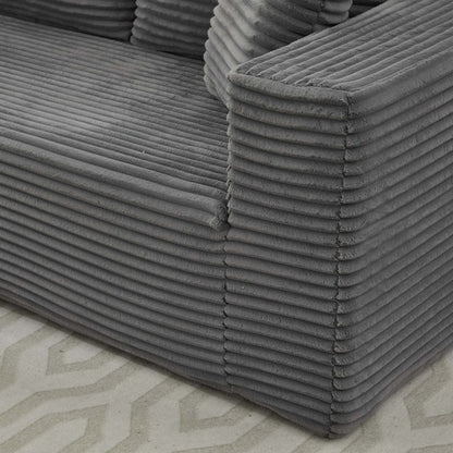 Divano componibile 106 Cloud a forma di L con chaise longue rivolta a sinistra, divano modulare moderno con seduta profonda per soggiorno, non richiede montaggio