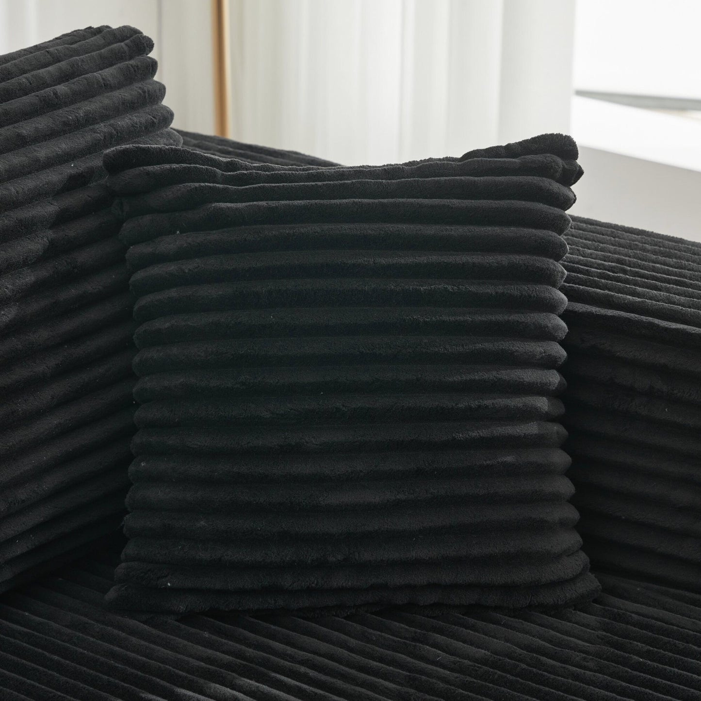 Divano componibile 106 Cloud a forma di L con chaise longue rivolta a destra, divano modulare moderno con seduta profonda per soggiorno, non richiede montaggio