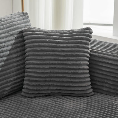 Divano componibile 106 Cloud a forma di L con chaise longue rivolta a destra, divano modulare moderno con seduta profonda per soggiorno, non richiede montaggio