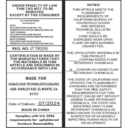 Divano componibile modulare da 108 pollici