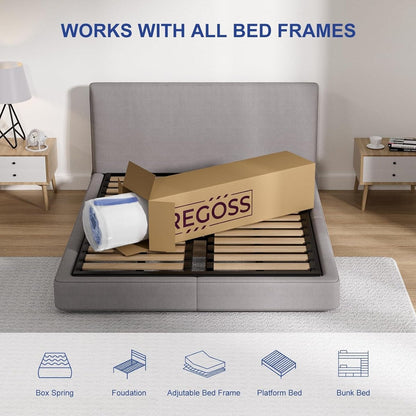 Materasso ibrido da 10 pollici, materasso a molle insacchettate, materasso matrimoniale in una scatola