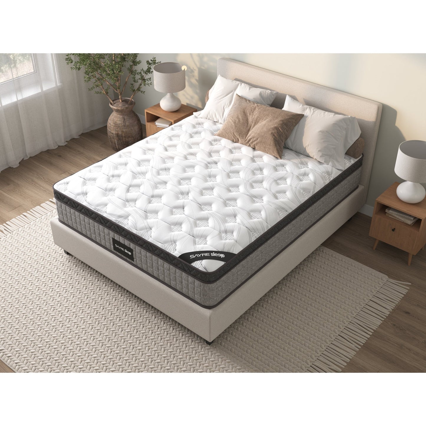 Assemblato negli Stati Uniti - Materasso ibrido 10 Diamond con molle insacchettate e memory foam Cool Gel