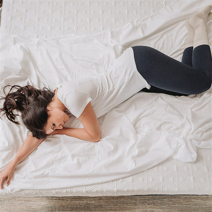 Materasso in memory foam con 10 gel California King Size in bianco grigio scuro