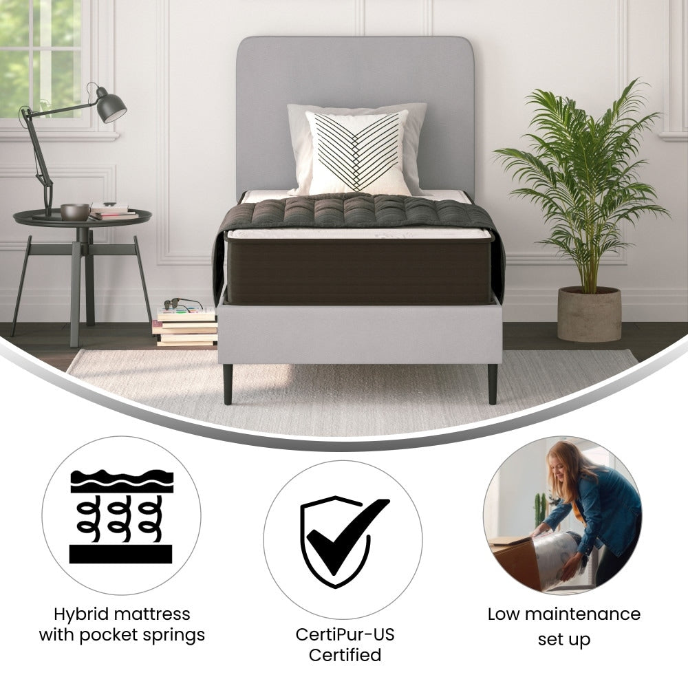 10 Materassi ibridi in schiuma e molle insacchettate, Materasso in una scatola