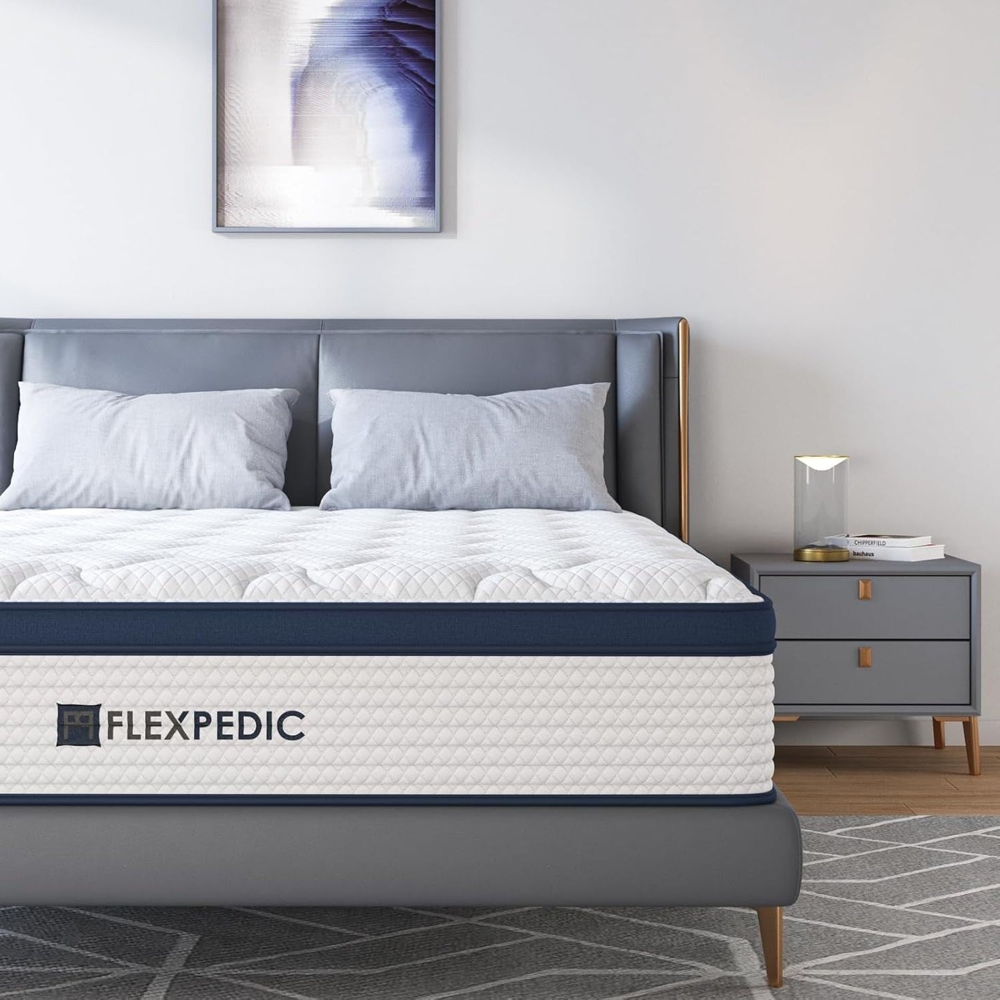 Materasso King Size, materasso ibrido in memory foam con cotone per un sonno profondo, materasso rinfrescante con supporto più forte