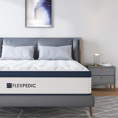 Materasso King Size, materasso ibrido in memory foam con cotone per un sonno profondo, materasso rinfrescante con supporto più forte